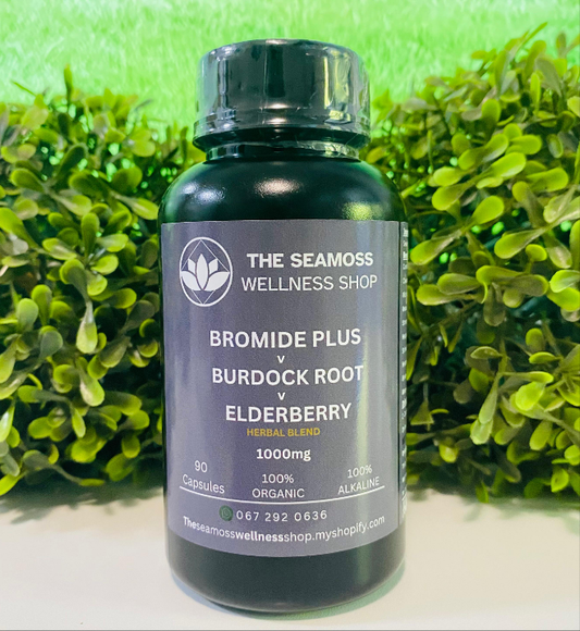 BROMIDE PLUS v BURDOCK ROOT v ELDERBERRY 500mg 90 CAPSULES